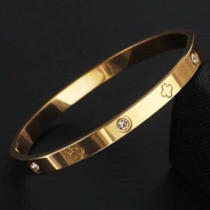 Stainless Steel Gold Plated Bracelet 001